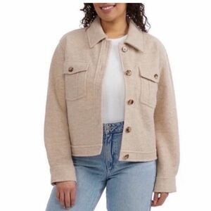 Women's Beige Hunter Wool Jacket